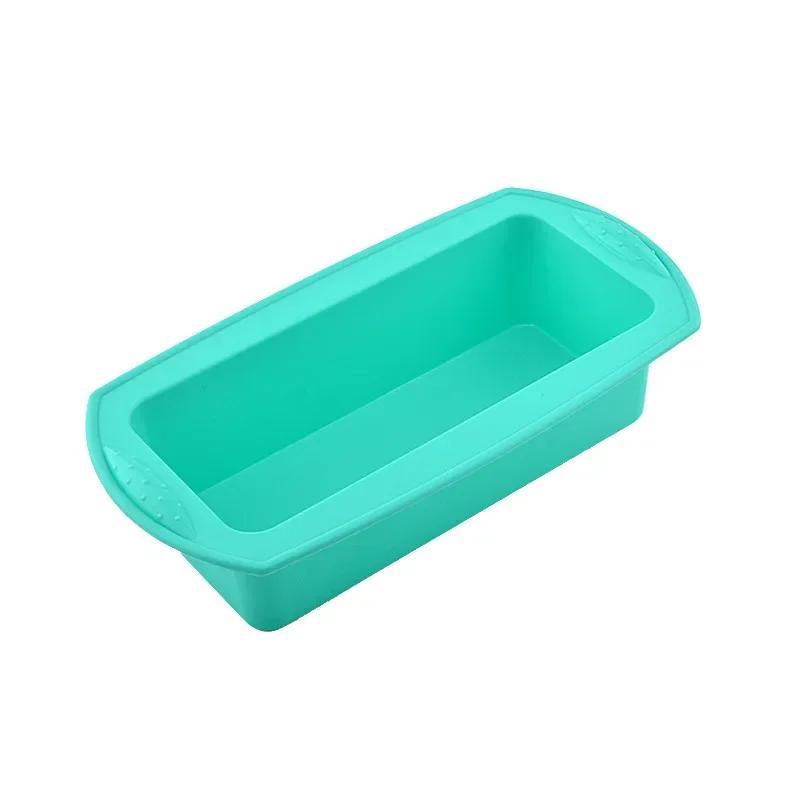 Long Square Baking Mold for Dishes, 11Inch Rectangular Silicone Bread Pan Mold Loaf Toast Bread Pans