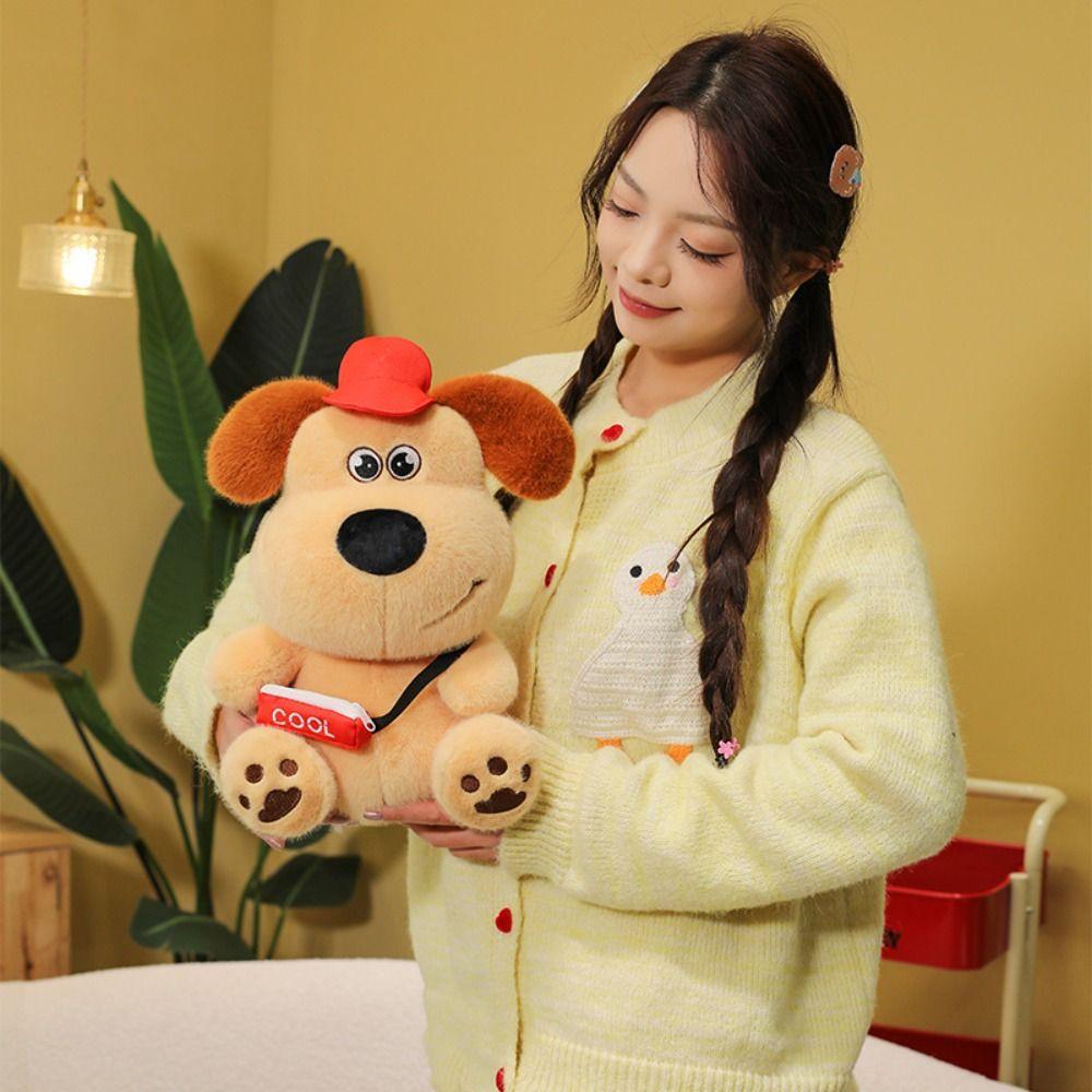 Soft Maillard Puppy Plush Toys Sitting Puppy Stuffed Dolls Simulation Dog Plush Toys  Kids Gifts