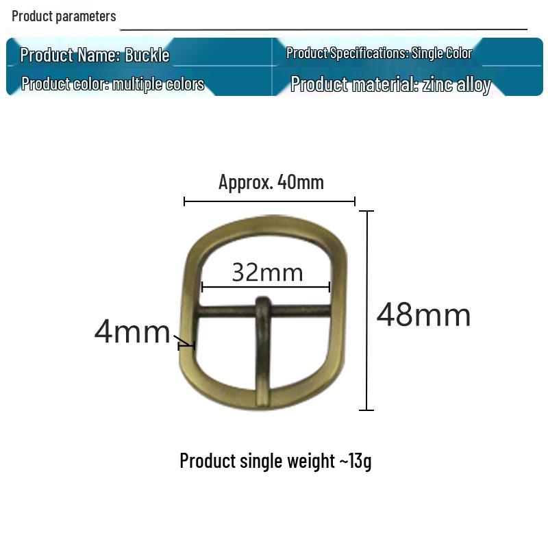 1" Box Bag Needle Buckle with Japanese Character, 3.2 Cm Strap Buckle, Bag Hardware Accessory