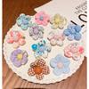 10 Stück/Set Baby Mädchen Niedliche Farben Blume Elastische Haarbänder Zopfhalter Kinder Weiche Scrunchies Gummi Kinder Haaraccessoires