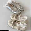 Versatile Round Head Inner Height Increase Shallow Mouth Flat-soled Single Shoes with Skirt Mary Jane Shoes