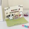 Cute Dog Birthday Card 3D Greeting Card Postcard Puppy Gift Card  Blessing Message