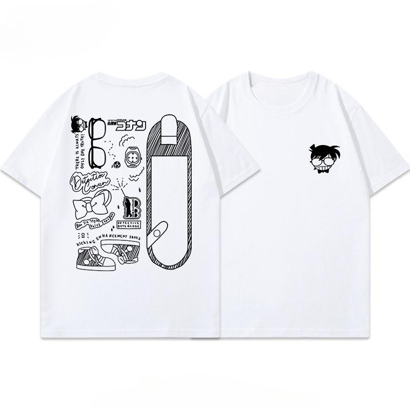 2025 New Product Design Animation Periphery Mens and Womens Shortsleeved Shirts Design Simple Outdoor Cycling Tops Summer Tee S