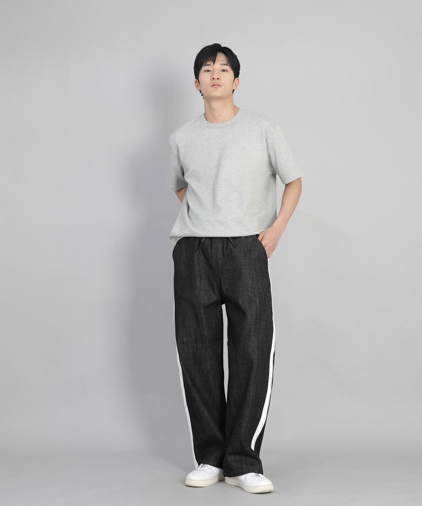Seinteukeulu R-Neck Plain Short Sleeve Tee Brs-826 Melange Gray
