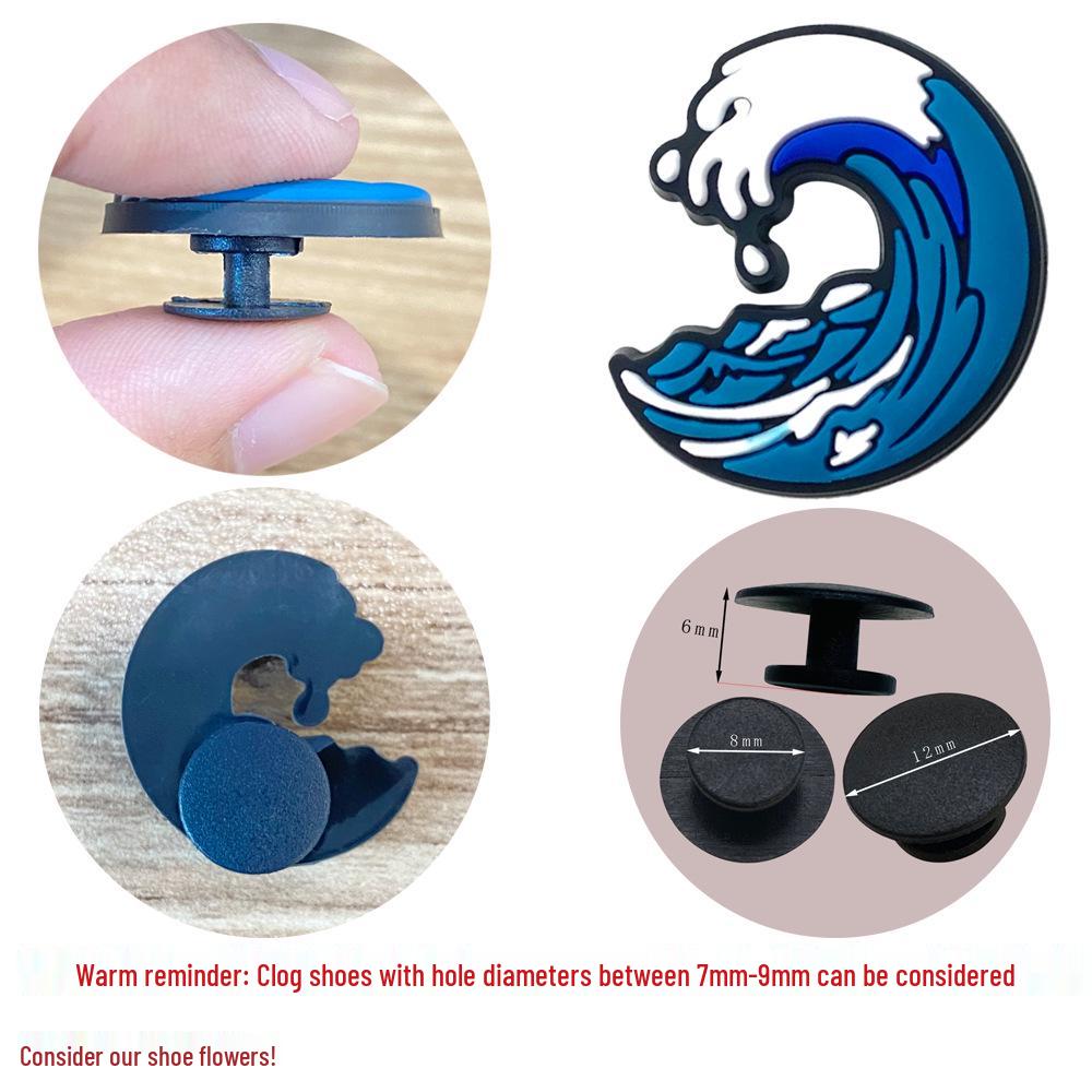Ocean Series DIY Crocs Shoe Charms - Soft Rubber Decorative Buckles