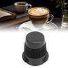Dosing Cup Stainless Steel Coffee Powder Catcher Mug with Puck Screen for Coffee Maker Black 53mm / 2.08in