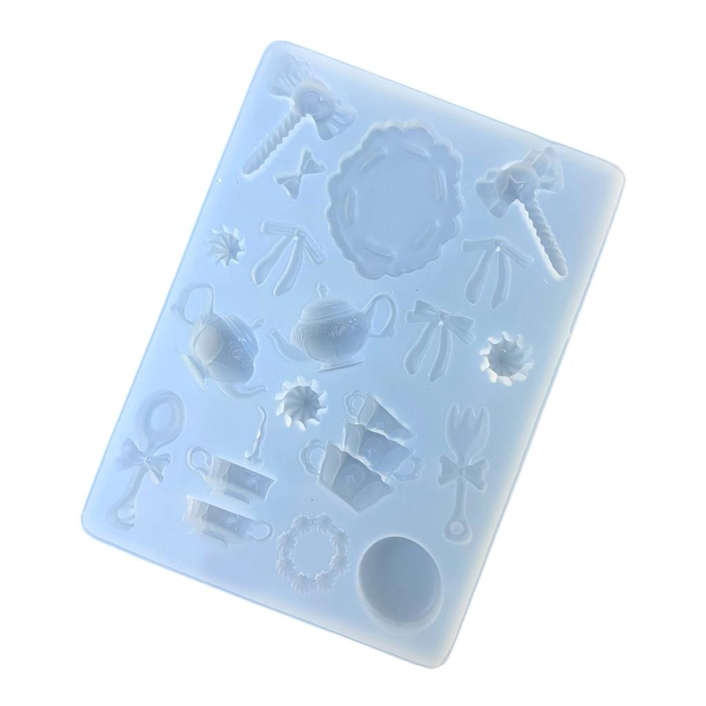 Premium Food Grade Silicone Resin Molds For Afternoon Tea Theme Miniature Crafts And DIY Decorations