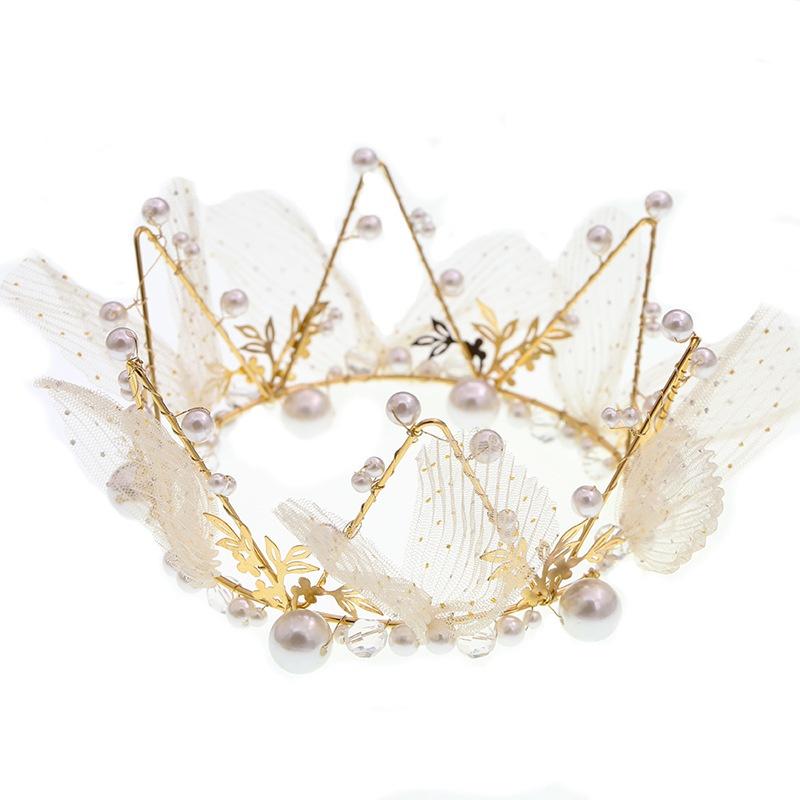 Original Valentine's Day Flower Bouquet Gauze Crown Birthday Cake Decoration Beautiful Party Dress Up Plug-in Gift LS