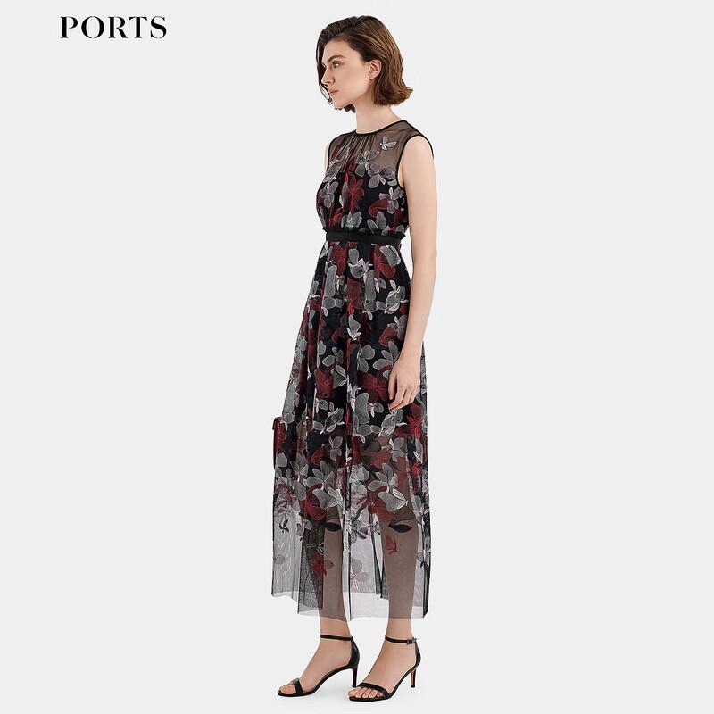 

PORTS Women s Spring Summer V-neck Knit A-line Dress S /4