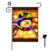 T02C!Beleuchtete Wintergarten-Flagge Für Draußen 12X18 Zoll Doppelseitig Für Hof Garten Rasen