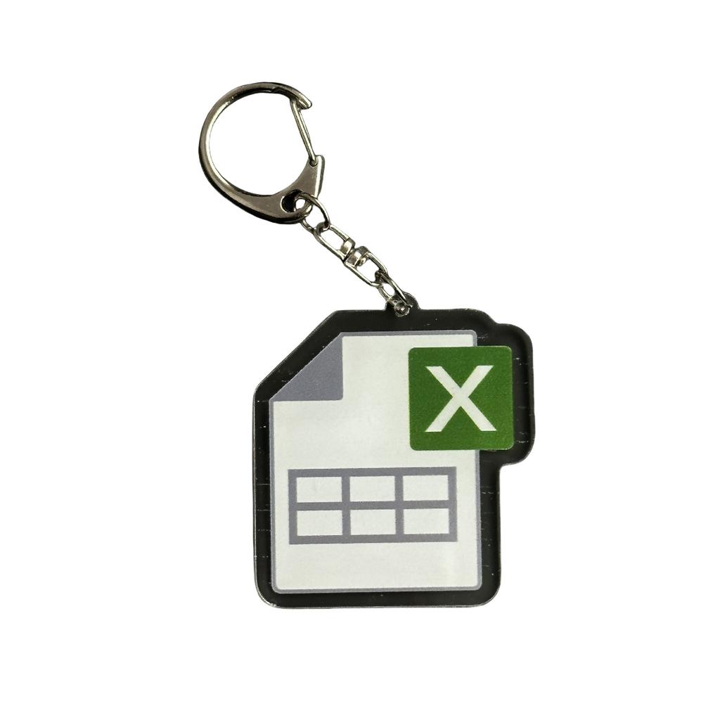 Creative Car Keychain Artistic Design Acrylic Lightweight Key Ring Pendant Daily Use Gift for Students Professionals