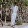 Cotton Touch Woven Straight Pants White (S25SMFPT70)