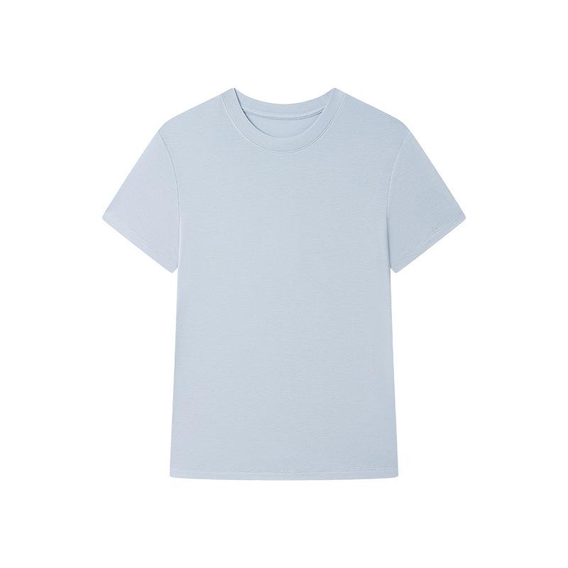 Tencel Modal Mulberry Silk Short-sleeved Women's Summer Round Neck Wool Outer Shirt Slim-fitting and Thin Versatile Bottoming Shirt