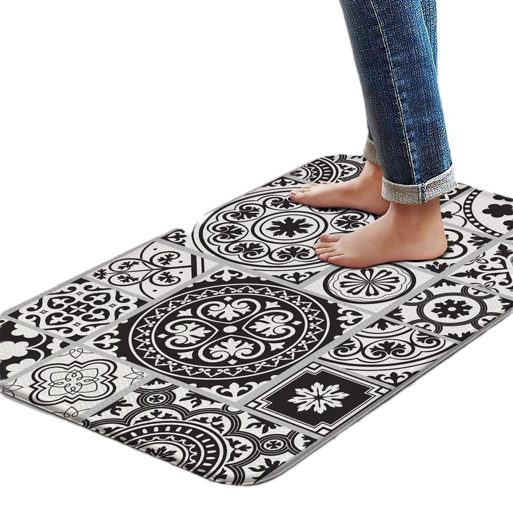 Kitchen Floor Mats Are Non-slip, Oil-proof, Waterproof, No-wash Wipeable Floor Mats, Household Light Luxury Door Dirt-resistant Carpets