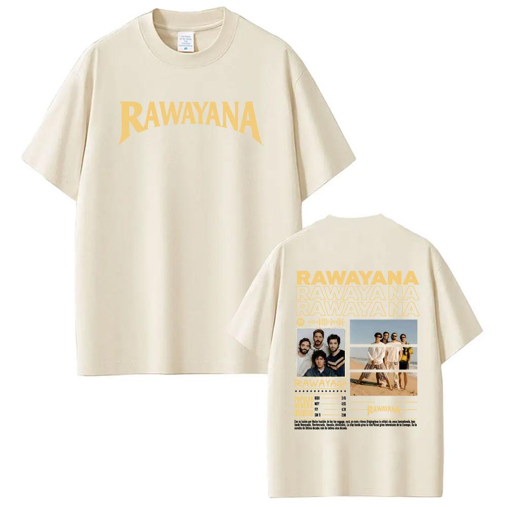 Band Rawayana Quin Trae Las Cornetas Graphic Tshirt Unisex Women Retro Hip Hop T Shirts Casual Summer Crewneck Cotton Tee Shirt