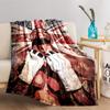 Boxing Warrior with UK Flag for All Seasons Blanket Lunch Break Throw Gift