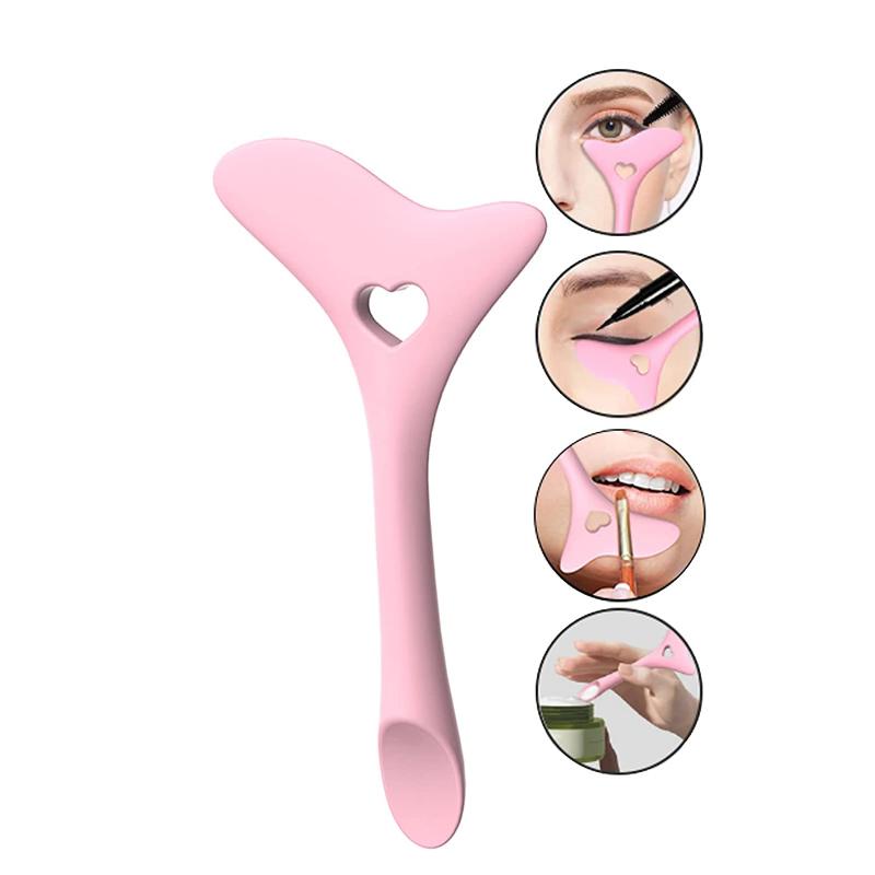 Silicone Eyeliner Stencils Wing Tips Marscara Drawing Lipstick Wearing Aid Face Cream Mask Applicator Makeup Tool Resusable