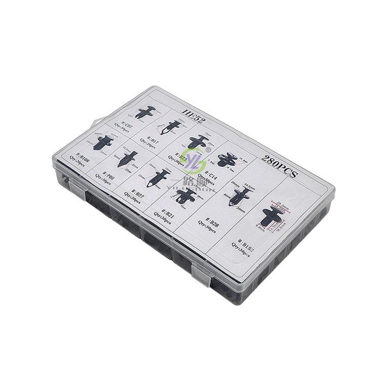 280-Piece Snap Fasteners Set for Subaru Chrysler Honda Models HE52