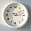 Modern Minimalist Silent Wall Clock for Living Room Bedroom Cream Style Decorative Round Hour Clock No Drilling Required
