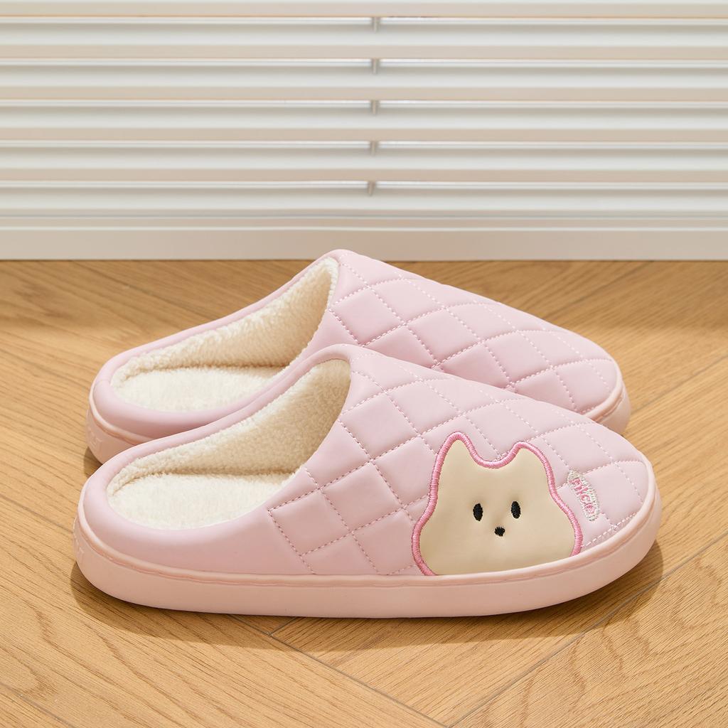 Cartoon Women Home Slippers Plush Warm Flat Slides Cute Soft Non-slip Slippers Indoor Outdoor Men Casual Slippers