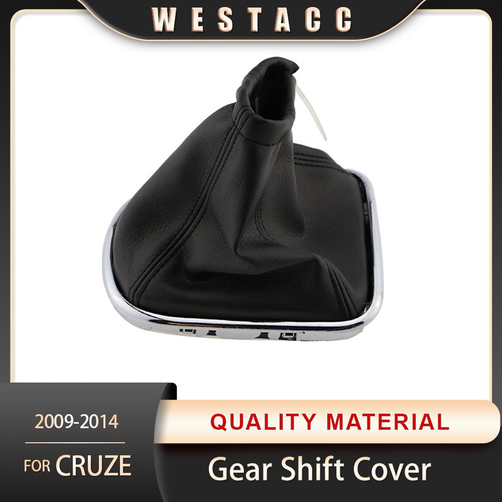 Leather Car Gear Shift Stick Gear Gaiter Boot Dust-Proof Cover for Chevrolet Cruze 2009 - 2014 Gear Collars Car