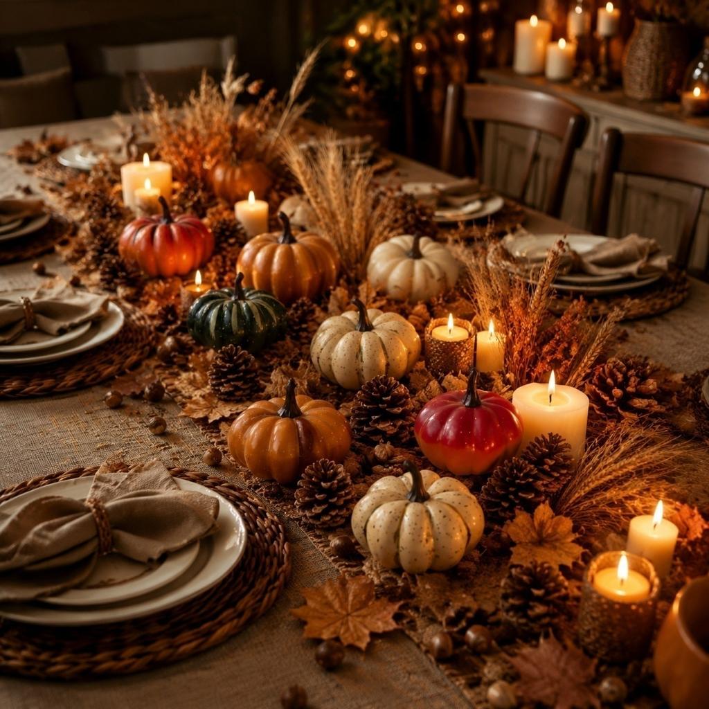 9 Pack Halloween Pumpkin Decorations Centerpieces Fall Home Decor
