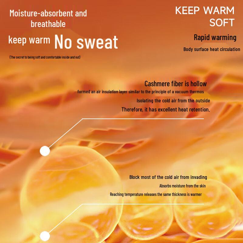 Hengyuanxiang Women's Pure Cashmere Thermal Underwear Pants