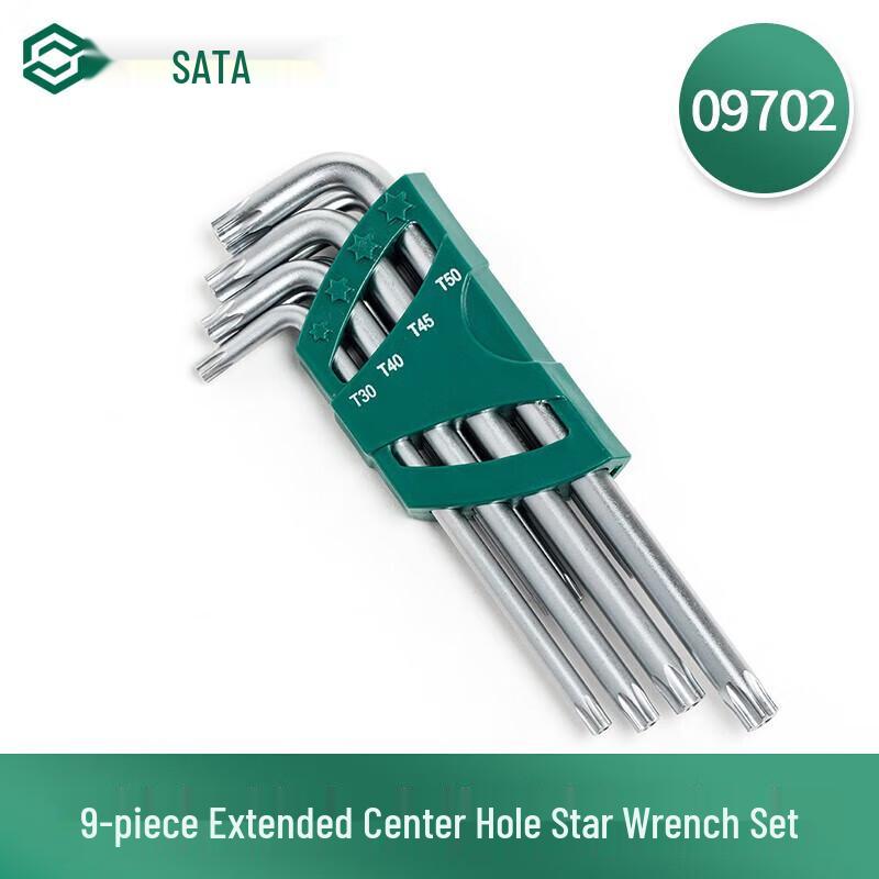 SATA 9-Piece Long Security Torx Wrench Set