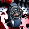 AILANG Black Tourbillon Mechanical Men's Watch Skeleton Automatic Watch For Men Waterproof Male Hand Clock