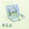 Stationery Landscape Magnetic Buckle Oil Painting DIY Scrapbook Scenery Notebook Handbook Notepad