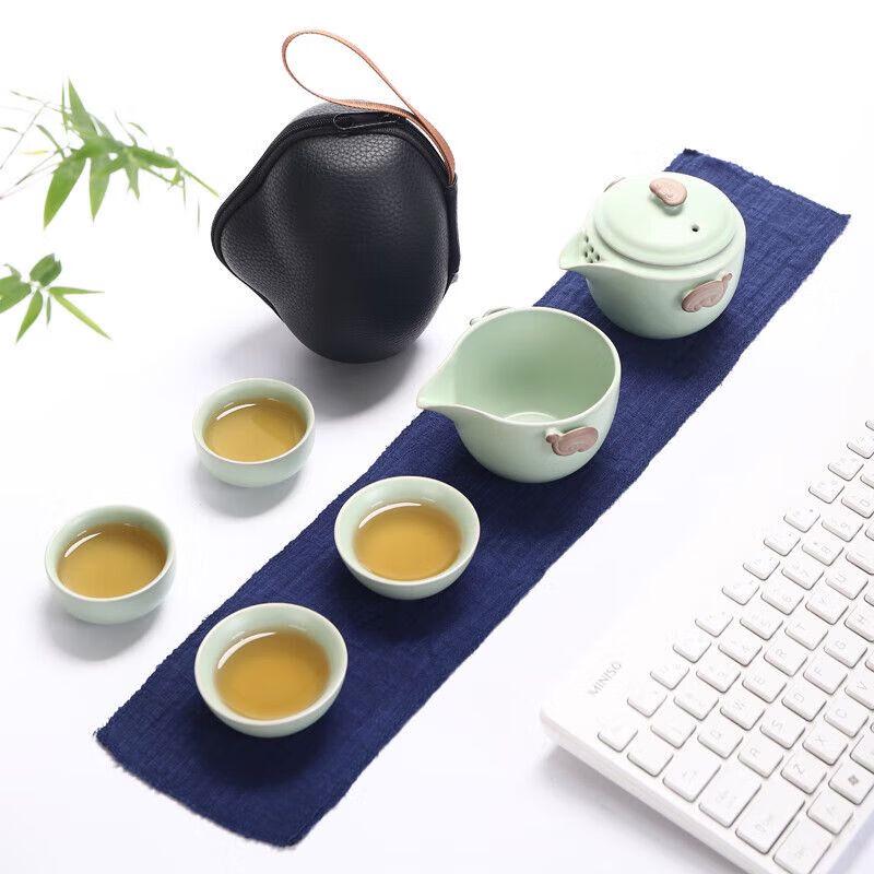 Ru Kiln Portable Kung Fu Tea Set
