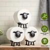 1/3PCS Sheep Toilet Roll Holder Funny Toilet Paper Holder Free Standing Bathroom Set Black Sheep Roll Rack Cute Bathroom Decor
