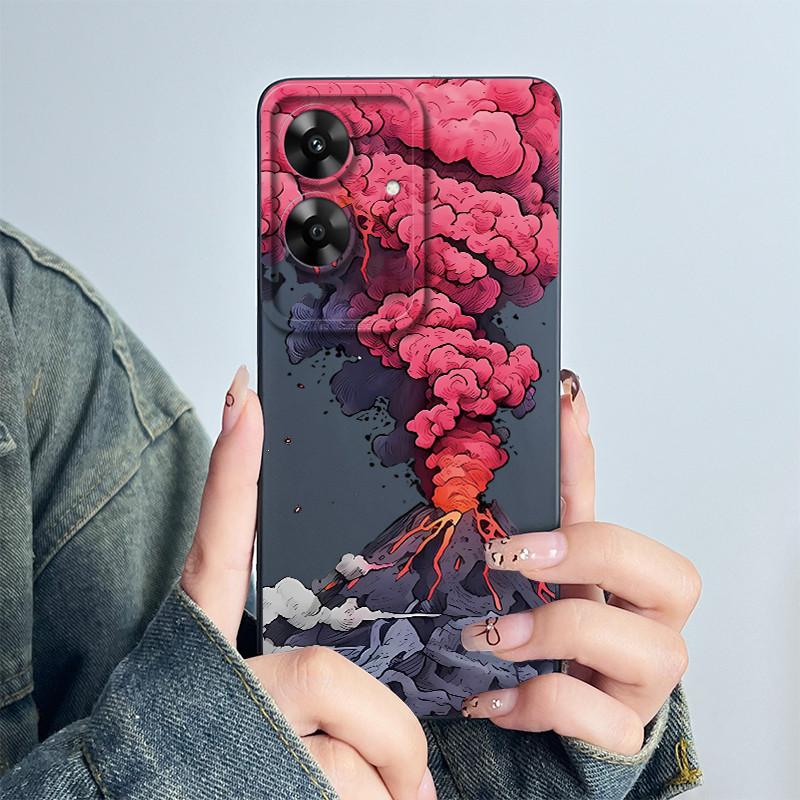 For Realme Narzo N61 Note60 Phone Case Note 60 NarzoN61 Casing Soft Silicone Painted Fashion Cartoon Flower Printed Back Cover