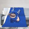 Coperta in Flanella Pogo Oddbods, Coperta Plaid Traspirante Fantastica per Letto Divano Decorazione Tessile,