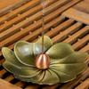 Meditation Buddha Sandalwood Stick Holder Burner Round Dish Lotus Flower Catcher Plate Incense Holders Home Decor kadzidełka