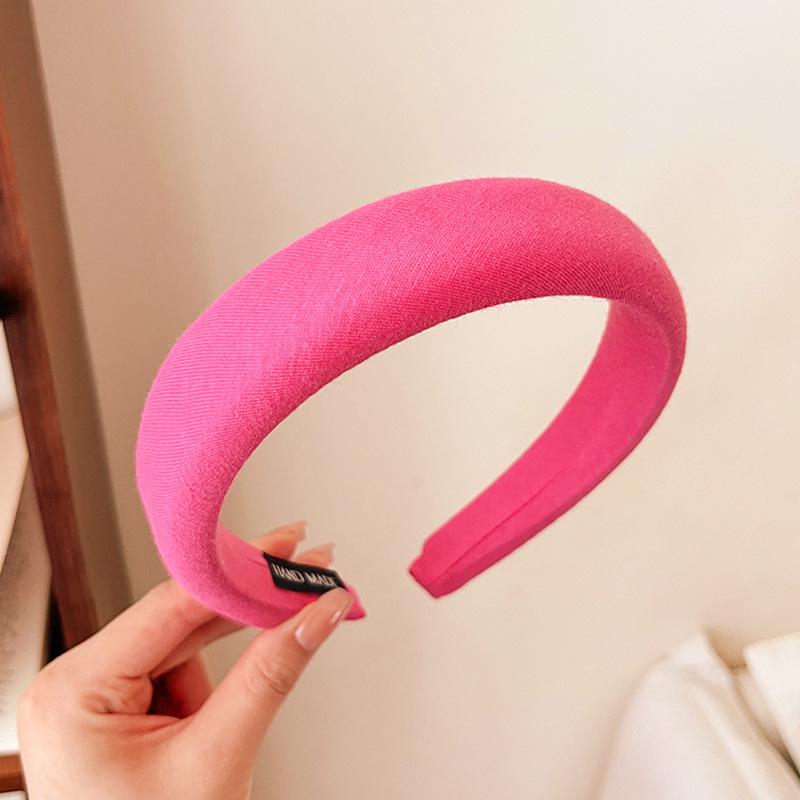 Pink Series Women's Versatile High-Top Non-Slip Hairband - Perfect for Outings, Face Washing, and Sweet Styles