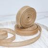 10meters Linen Burlap Fabric Ribbon Macrame Craft Linen Webbing for Wedding Decoration Gifts Box Bouquet Bow Packaging Stuff