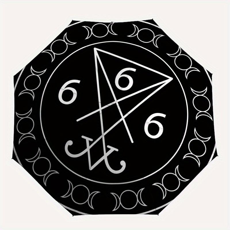 Enchanted Moon Phase Symbol - Mystical Decor for Your SpaceUmbrella, Portable 3-Fold Umbrella for Men & Women,Christmas Gift ES332