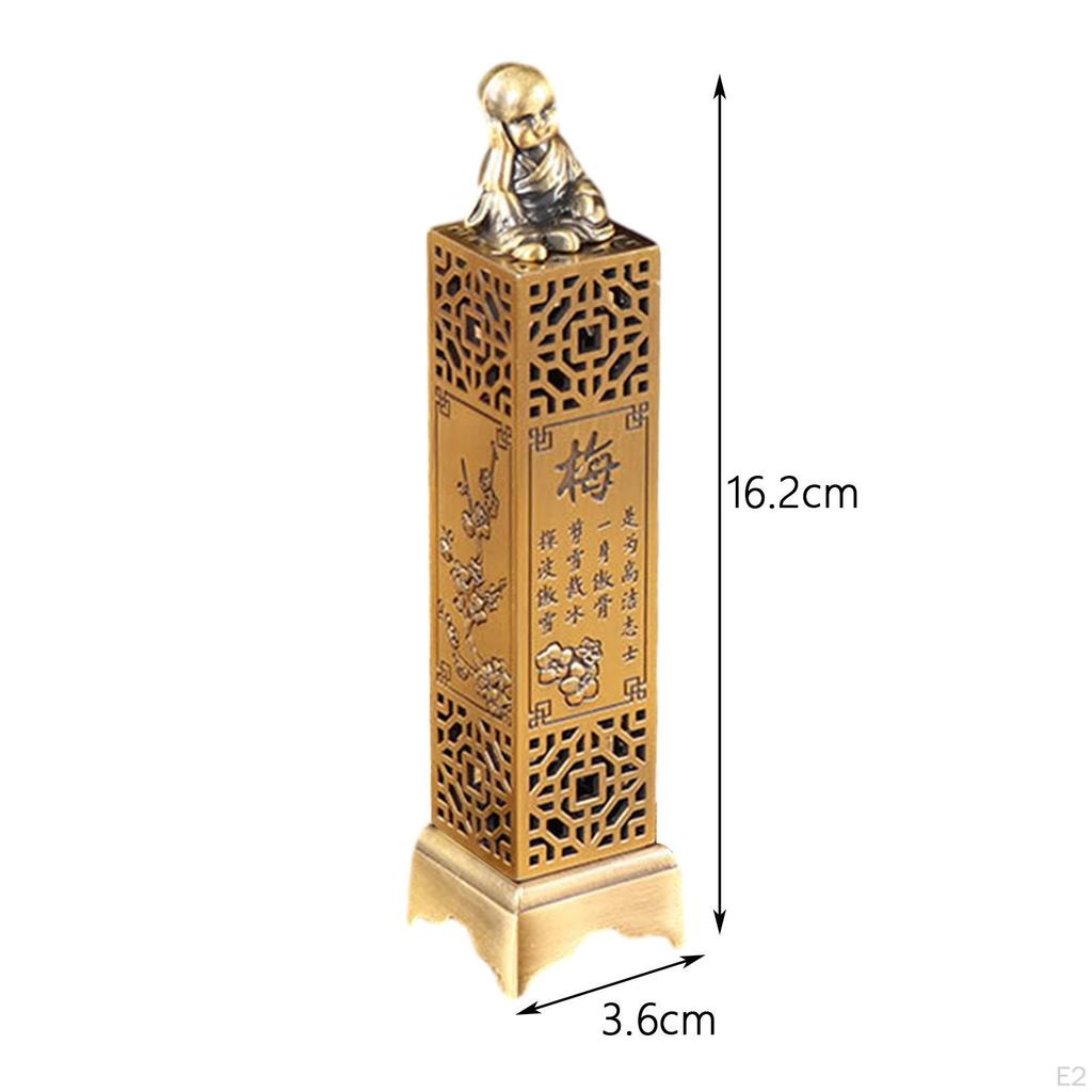 Censer Antique Style Carving Gift Home Fragrance Decoration Vertical Incense Burner