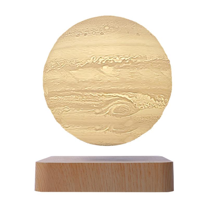 Magnetic Levitation 3D Galaxy Lamp: 14CM Starry Sky Atmosphere Ornament with Black Technology