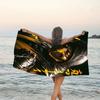 1pc Mortal Kombat3 Beach Towel, Beach and Seaside Swimming Pool Equipment, Fashion Pattern, Rectangular, Travel Essentials