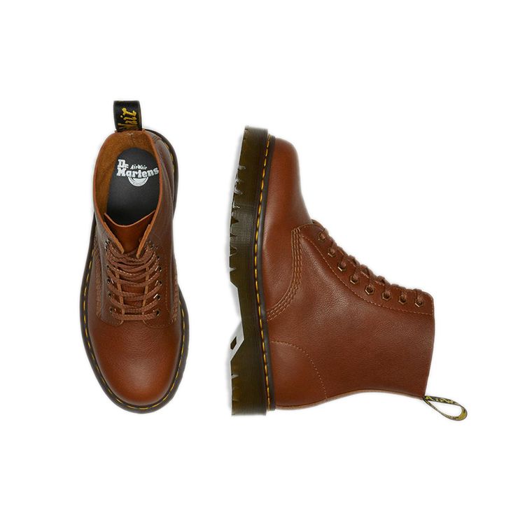 Dr. Martens 1460 Pascal Leather Glossy Lace-Up Short Boots Unisex Boots Brown 26981220