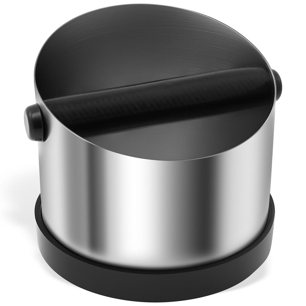 1Pc Coffee Knock Box 750 ML Stainless Steel Espresso Knock Boxes Non Slip Coffee Grounds Knocks Box for Cafe Kitchen Accessories