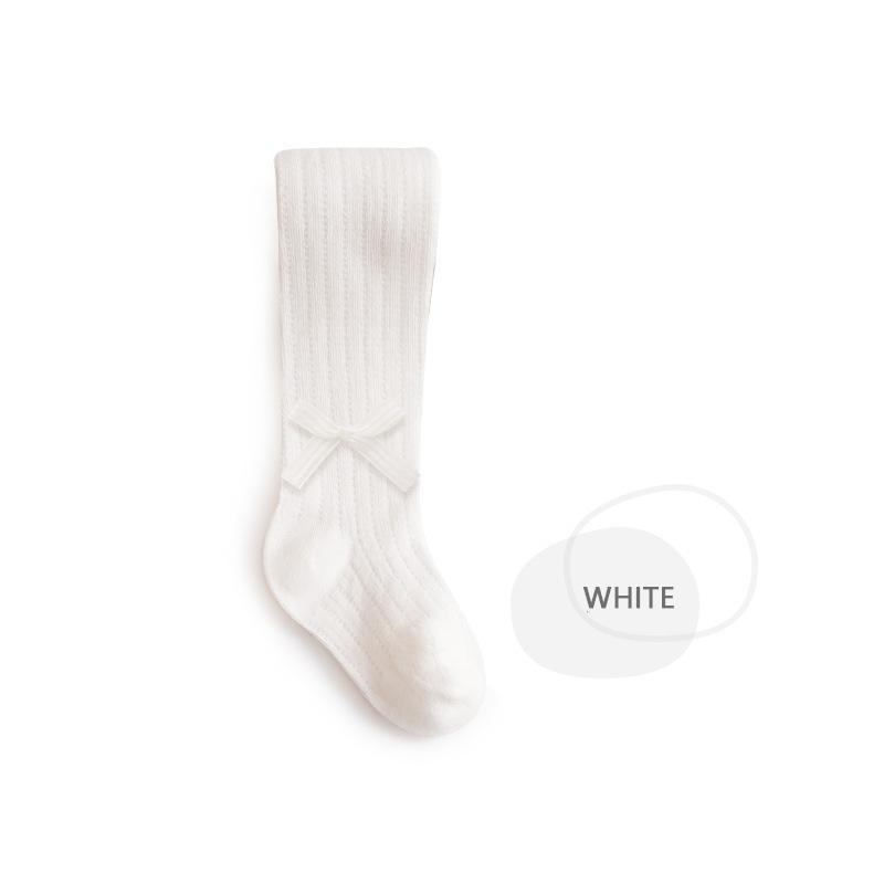 Newborn Baby Leggings Summer Girls Tights Ultra-Thin Hollowed Out Mesh Bow Princess Girls White Dance Pantyhose