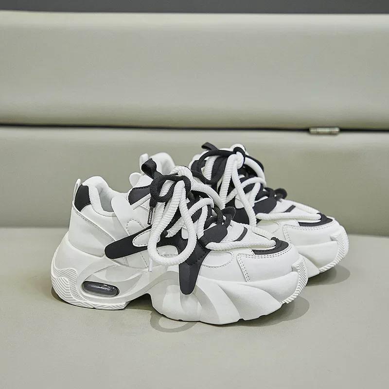 Women's Chunky Sneakers Breathable Platform Sports Shoes for Women Fashion Thick Sole Vulcanized Shoes