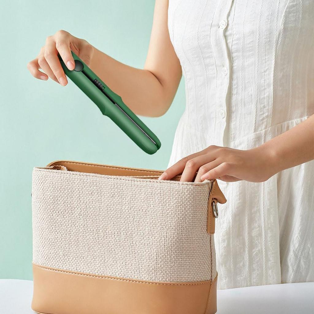 Portable Dual-purpose Curling Iron, 2 In 1 Curling Iron, Portable Curls Portable Hair Straightener For All Hair Types Styling Quickly