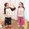 LUSON Baby Girl's Cartoon Raglan Long-Sleeve T-Shirt