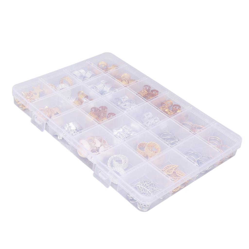 140pcs Exquisite Hair Dreadlocks Beads Fashionable Braid Accessories for Parties Weddings