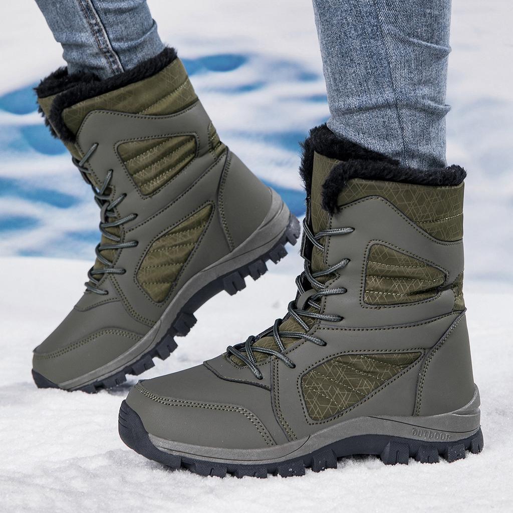 Women'S Snow Boots New Autumn And Winter High-Top Warm Outdoor Cotton Shoes Piled Thickened Large-Size Cotton Boots Fashion Short Boots