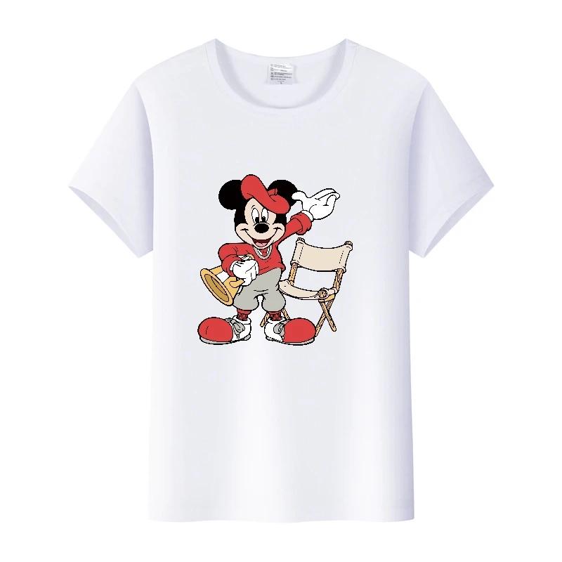 Summer Short Sleeve T-shirt Unisex Cartoon Tshirt Tops Oversized Tee Mickey Mouse Graphic Clothes